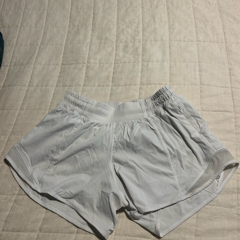 Lululemon White Hotty Hot Shorts
